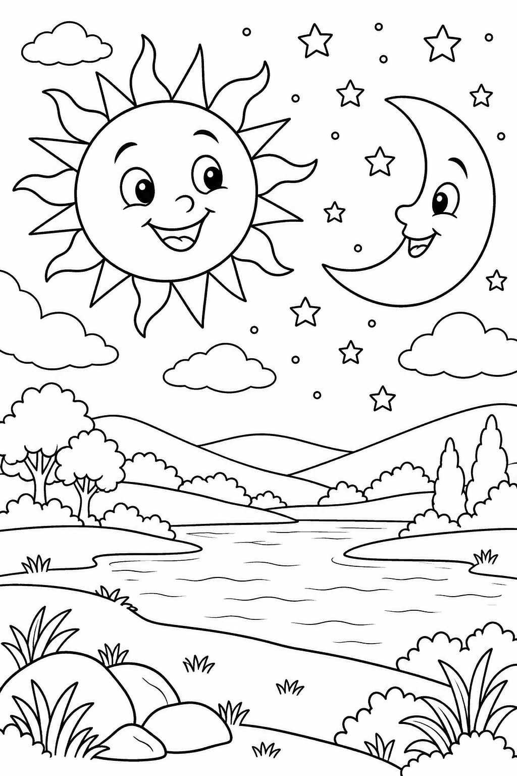 O sol e a lua